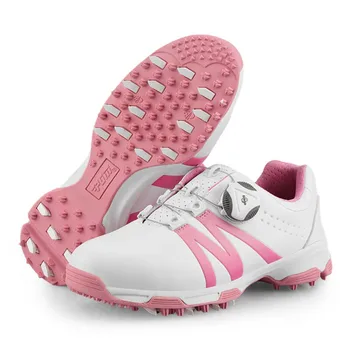 

Pgm Women Lightweight Golf Shoes Waterproof Comfortable Sneakers Rotating Shoeslace Non-slippery Sports Golf Shoes D0844
