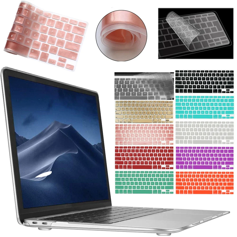 Водонепроницаемая пленка для клавиатуры ноутбука Macbook Apple Air 11 A1370 A1465 Прозрачная