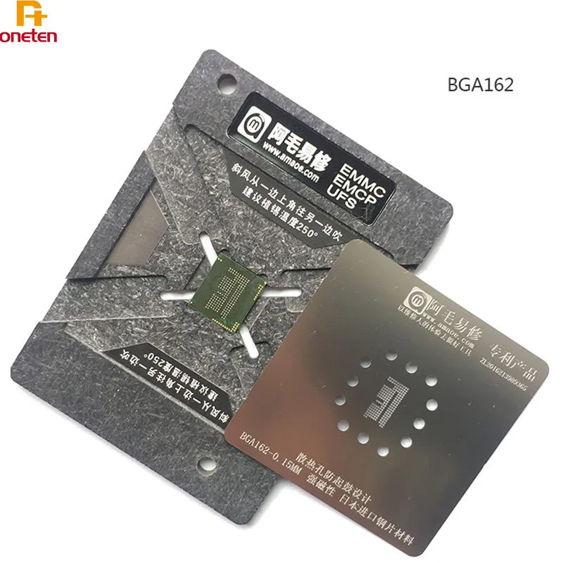 Amaoe BGA Reballing ٽ Nand EMMC EMCP BGA 153 162 169 186 221 254  ÷ ÷Ʈ Tin Net ϵ ũ IC 
