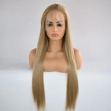 Парики из искусственных волос на кружевной основе блонд Натуральные Прямые Волосы Futura парик из натуральных волос для всех женщин повседневная одежда
