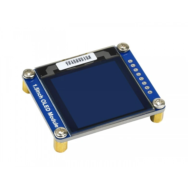 Модуль OLED Waveshare SSD1327 1 5x128 128 дюйма 16 бит интерфейс SPI/I2C с примерами (Raspberry