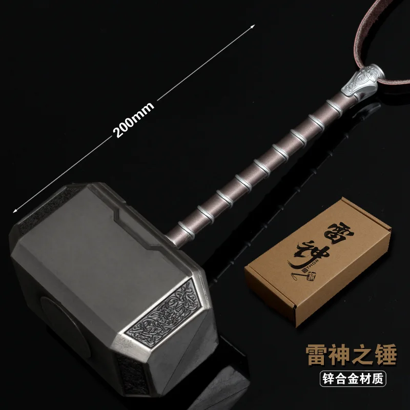 20 см Thor's Hammer литой под давлением сплав моделирование аниме модель игрушка для костюмированного представления юбилейные вентиляторы коллекция художественная работа подарки для детей