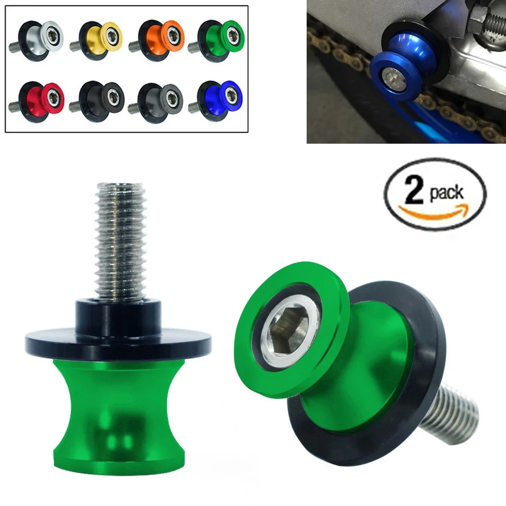 

For KAWASAKI Z650 Z750 Z800 Z900 Z250 Z300 Z400 Z900RS ZX6R ZX10R Z1000 Z1000SX Swing armSliders Spools CNC Stand Screw Paddock