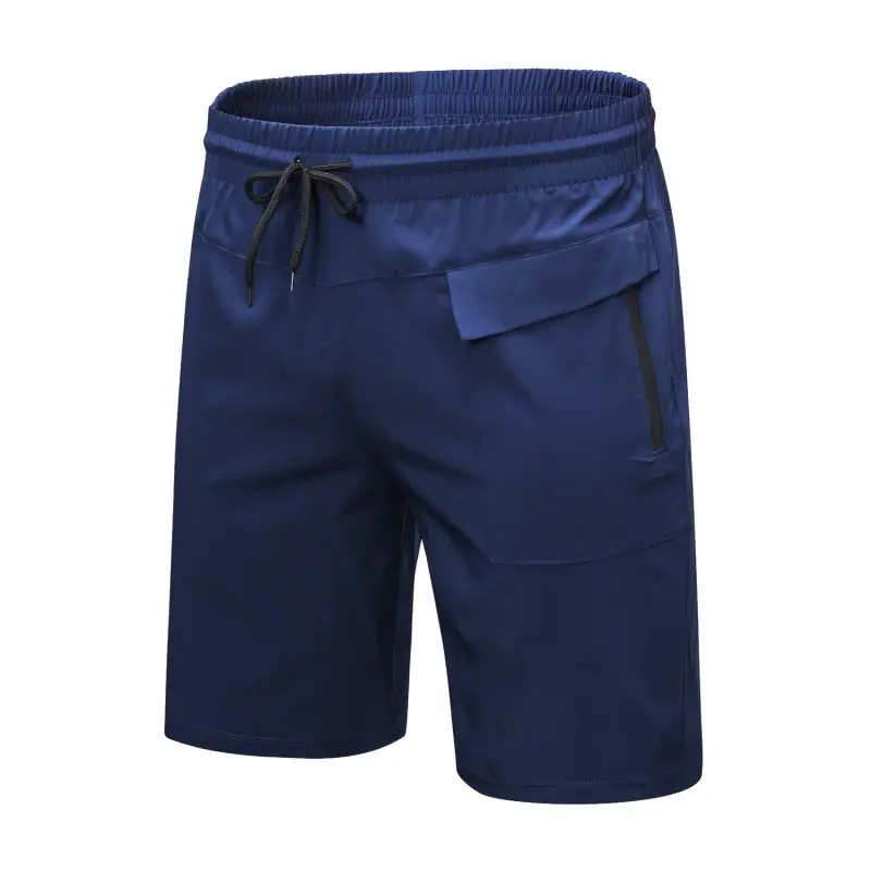 Мужские спортивные шорты с несколькими карманами, износостойкие, дышащие, против морщин, удобные, повседневные, одноцветные