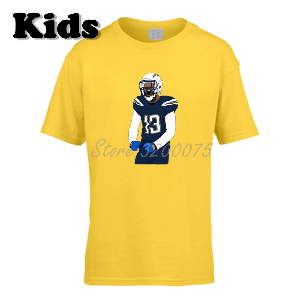 Детская футболка Keenan Allen 13 одежда в стиле Лос-Анжелес футболка для мальчиков и девочек Футболка с круглым вырезом W19102206