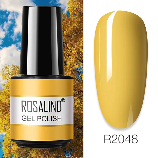 ROSALIND Primer Top Base Coat 7ML Gel Nail Polish For Manicure Long Lasting Nail Art Salon Gel Varnish UV LED Color Gel Polish RAR2048