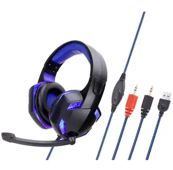 

Gaming Headset 3.5mm Wired Mic Stereo Surround Headphone Noise Reduction Gamer Headphone For PC Computer Laptops