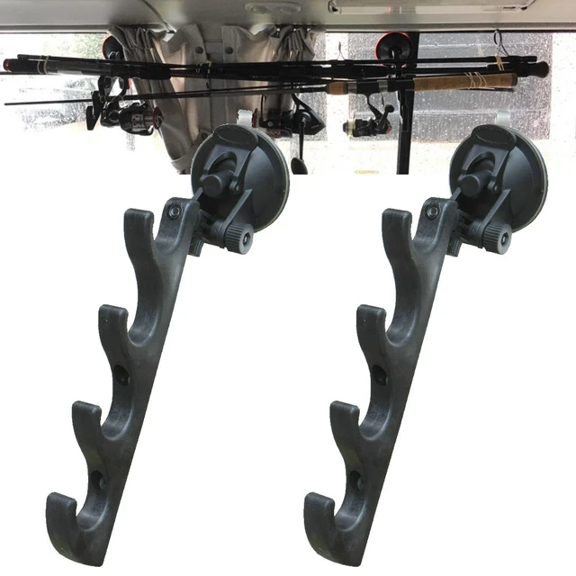 2Pcs/lot Suction Cup Fishing Rod Holder for Car Window - Truck Fishing Pole  Rack For Car/