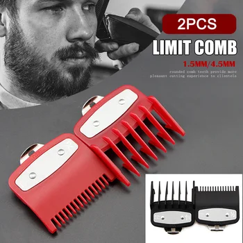 

Wholesale 2Pcs Hair Clipper Guide Comb Set 1.5mm 4.5mm Standard Guard Attach Trimmer Part M3