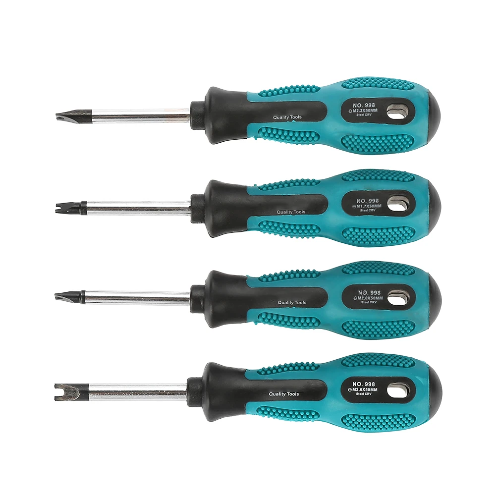 

4pcs U Fork Type Magnetic Steel Screw Driver CRV Multifunctional Hand Tip Repair Tool Screwdriver Set Hand Tool