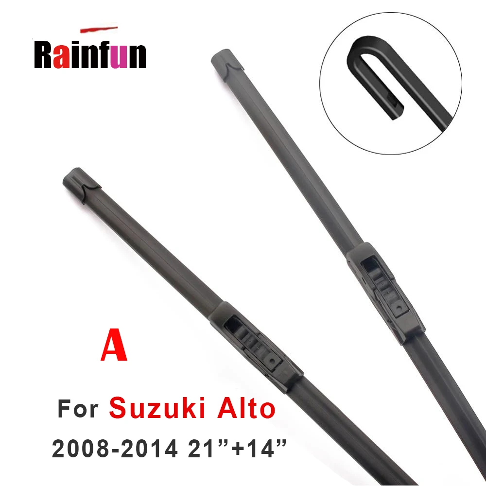 Front Wiper Blade and rear wipers for Suzuki Alto 2008 2014; 10" rear