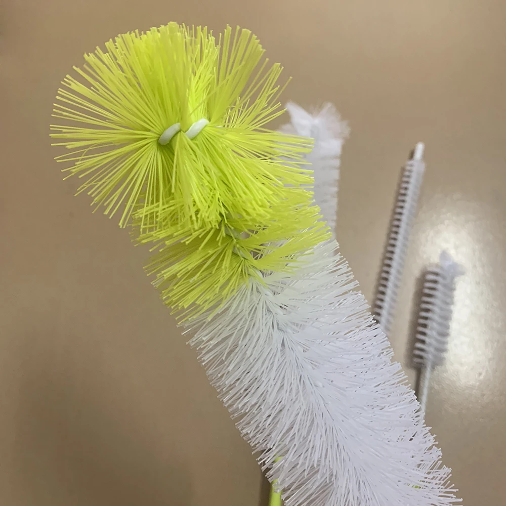 5Pcs Baby Bottle Cleaning Brush set Long Handle Milk Bottle Cup Mug Sponge Washing Clean Brush Cleaner Kitchen Tools 5