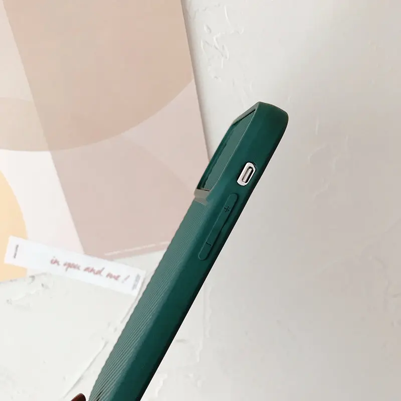 Slide Camera Protection New Phone Case For iPhone 11 12 mini Pro X XR XS Max 7 8 Plus SE 2020 Solid Color Square Soft TPU Cover