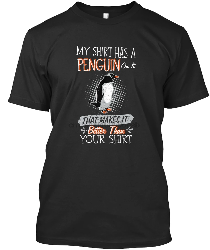Мужская футболка My Shirt с пингвином женская | одежда
