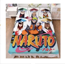 Наруто Узумаки Наруто Uchiha Sasuke Двойной простыни и пододеяльник Действие Рисунок постельных принадлежностей набор из четырех X2532 - Цвет: Milk Silk