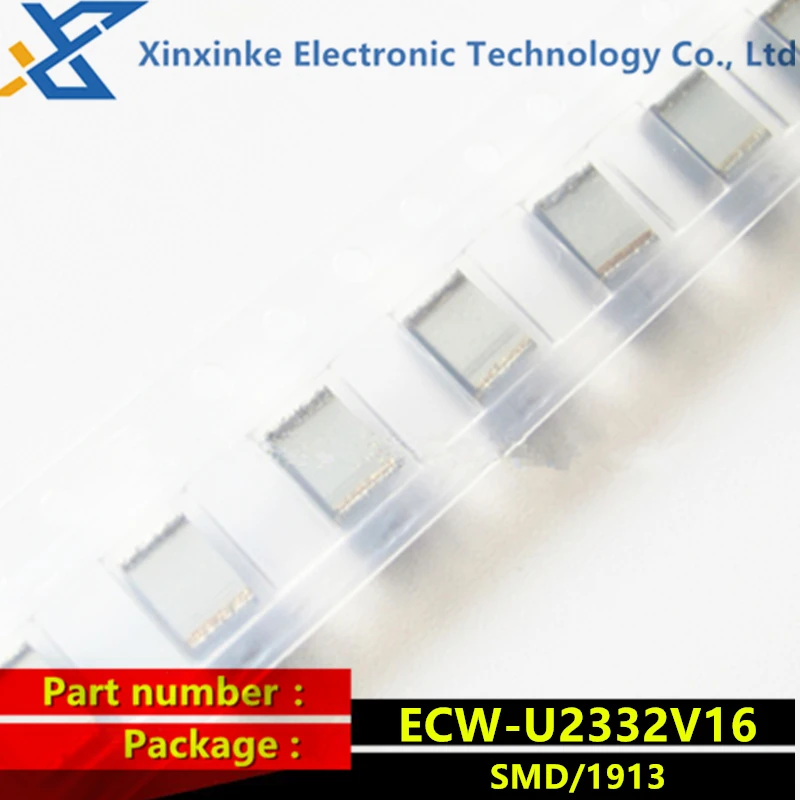 ECWU2332V16 SMD metallized film capacitor 3300pF 250VDC 5% PEN FILM 1913 3.3nF ECW-U2332V16 CBB polyester capacitor