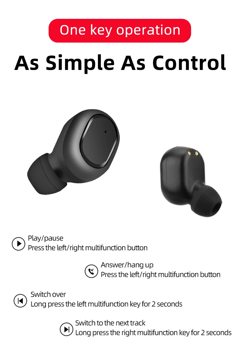 TWS беспроводные наушники Bluetooth 5,0 настоящие беспроводные наушники-вкладыши стерео с микрофоном бинауральные звонки гарнитура беспроводные наушники