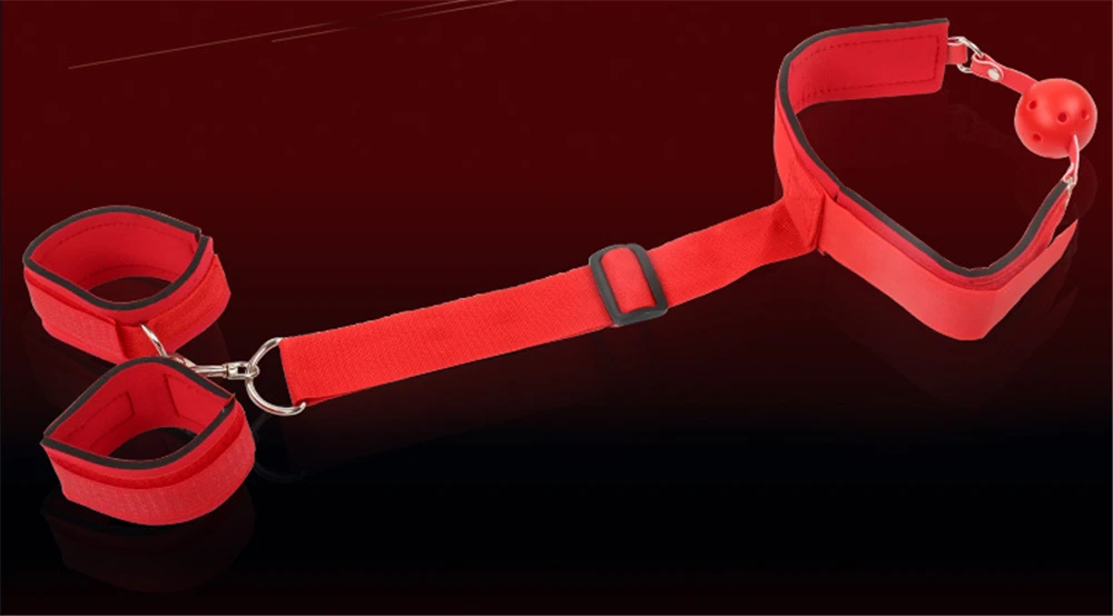 Adult HandCuffs sex toys for couples Backhand self Bondage Restraints Strap Gags BDSM sets SM Slave Hand Cuff Open Mouth Ball (11)