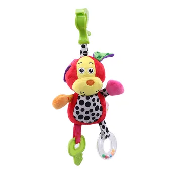 

2019 Baby Plush Stuffed Animal Baby Bed Mobile Toy Bunny Rattle With Teether Infant Bed Hanging Toys for Children Kids Gift