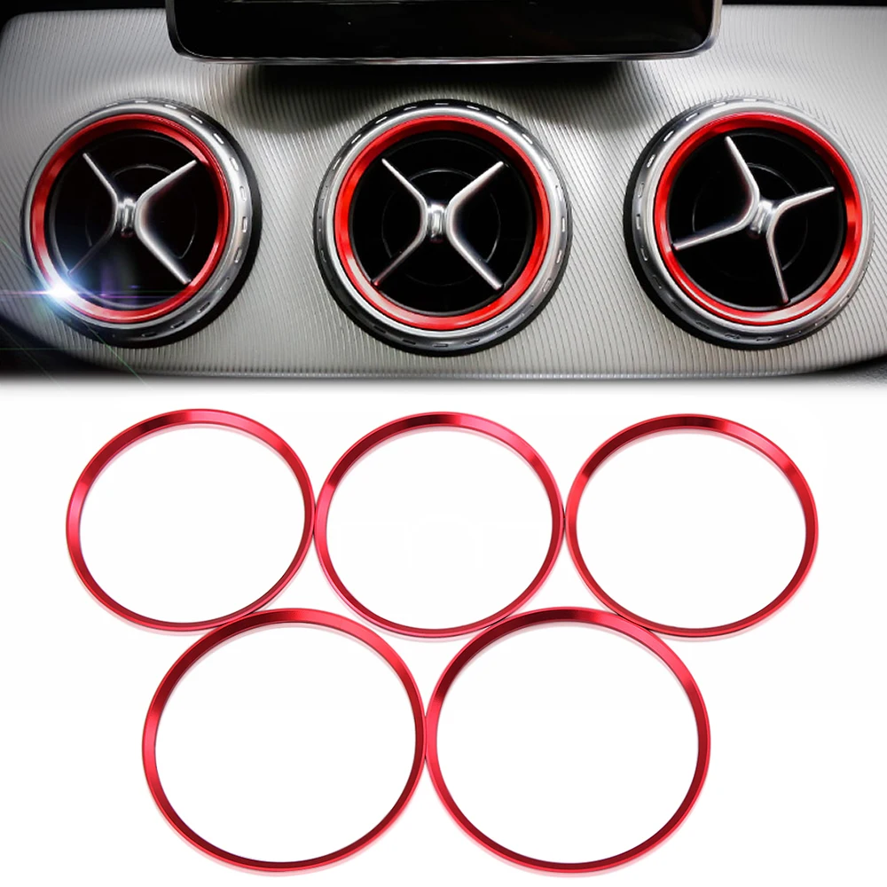Air-Condition-Air-Vent-Outlet-Ring-Cover-Trim-Decoration-car-styling-For-Mercedes-Benz-Class-W246