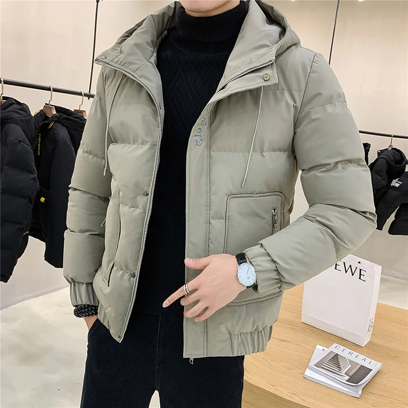 Men's Hooded Jackets Thickening Fleece Jacke Casual Zipper Mans Jacket Fashion Vintage Male Jackets Cotton Windbreaker Warm Coat Men's Hooded Jackets Thickening Fleece Jacke Casual Zipper Mans Jacket Fashion Vintage Male Jackets Cotton Windbreaker Warm Coat