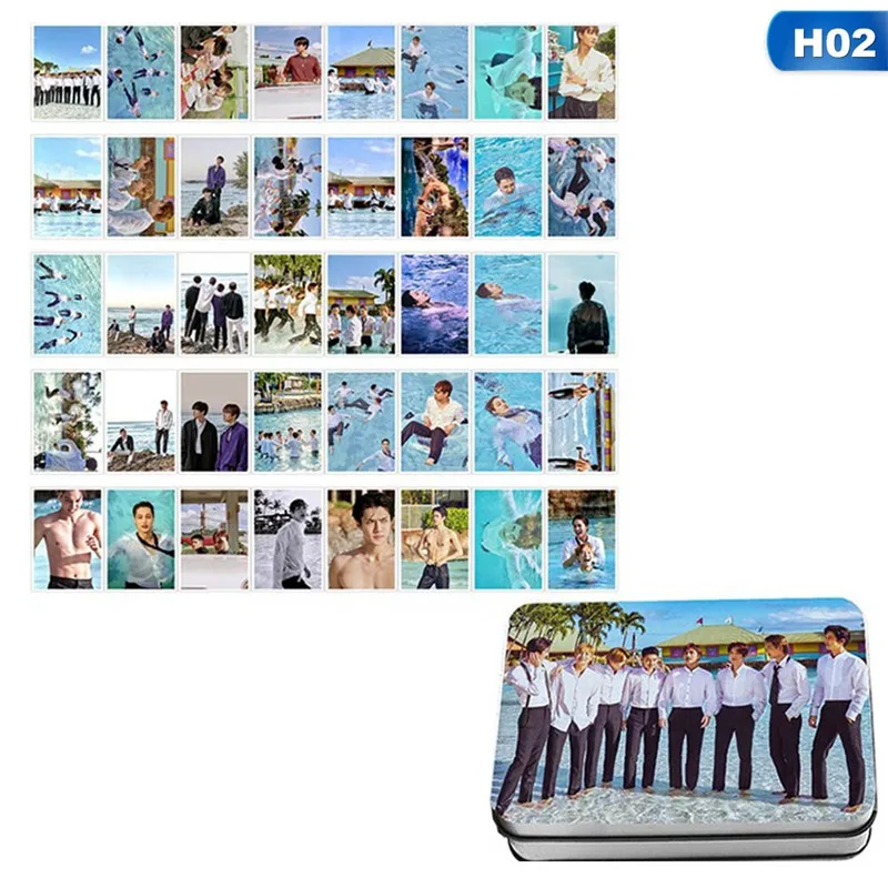 40 шт./компл. EXO подарок Фотокарта Мода LOMO плата, вентиляторы коллекция фото карта - Цвет: H02