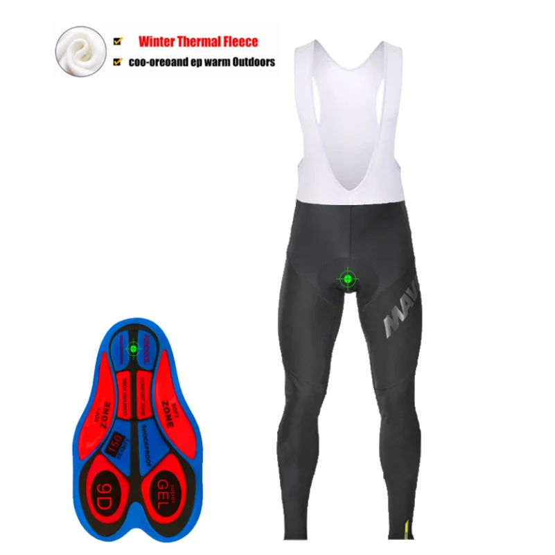 Pantalones de lana de invierno MAVIC, pantalones de abrigo, equipo de bicicleta, pantalones de chandal