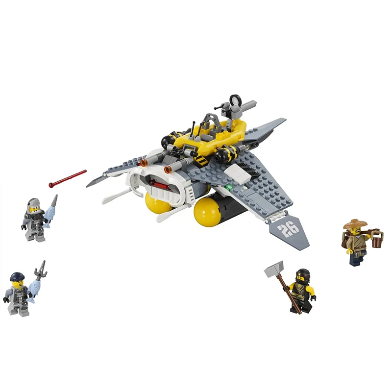 

New Ninjaing Series Toys Manta Ray Bomber Compatible Legoingly Ninjaing 70609 Building Blocks Toys for Children Birthday Gift