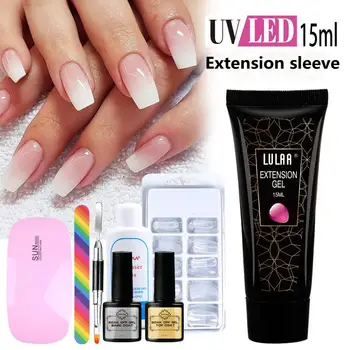 

1/4/5/8/10 pcs/set Crystal Extension Glue Set Bottom Glue Sealant Nail Polish Glue Nail Lamp Phototherapy Extension Glue