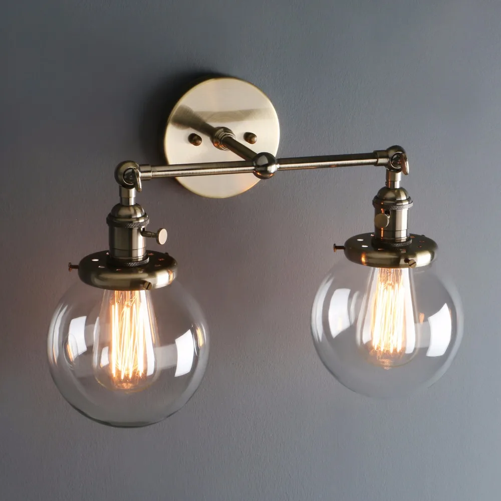 Современный промышленный настенный светильник современный промышленный стеклянный настенный светильник стеклянный настенный канделябр прозрачный стеклянный настенный светильник
