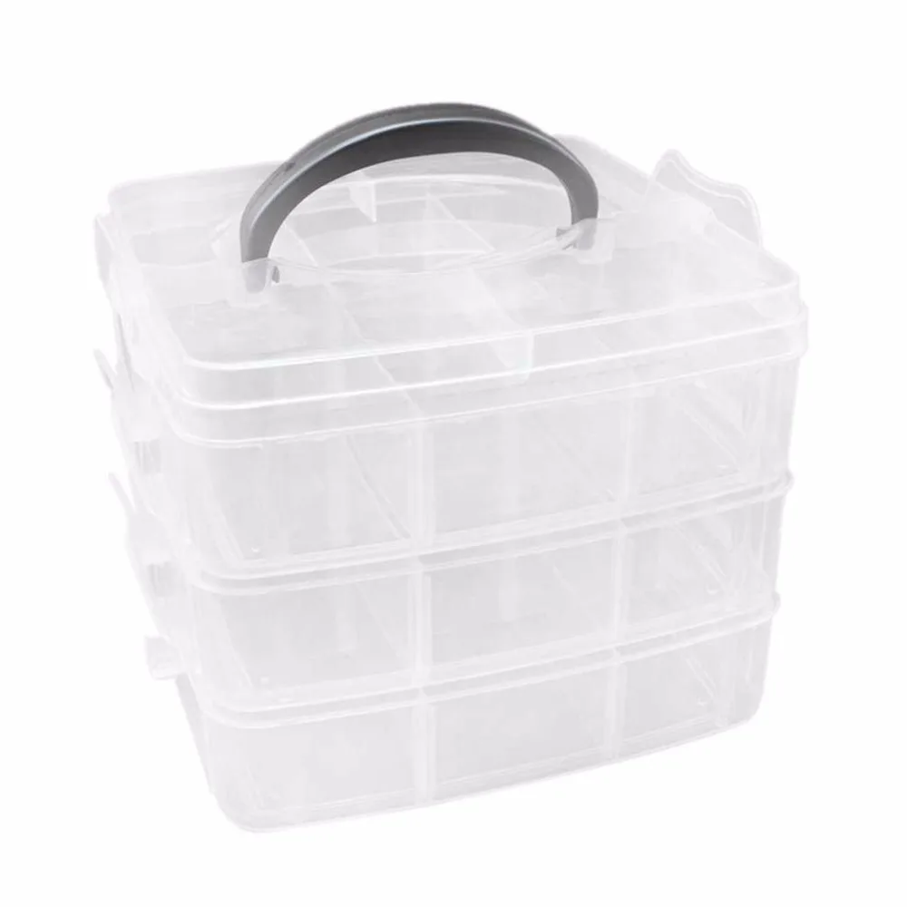 Mini Size Portable Household Storage Box Three Layer Removable Storage Box Small Items Jewelry Organizer Color Travel Box