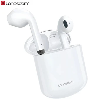 

Langsdom T17 Wireless Headphones Volume Control auriculares TWS Bluetooth Earphones True Wilress Earbuds with Dual Mic for Phone