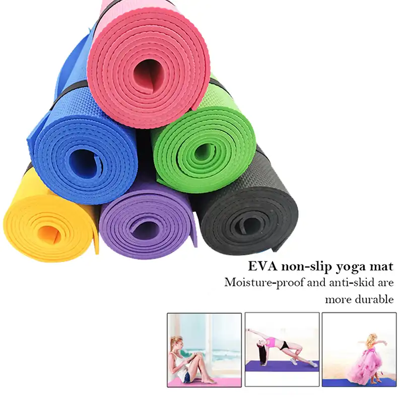 Amazon Com Eilison Professional Yoga Mat Non Slip Eco Friendly Fitness Exercise Mat With Carrying Strap Pro Yoga Mats For Women Workout Mats For Home Pilates And Floor Exercises 7 Pieces Set