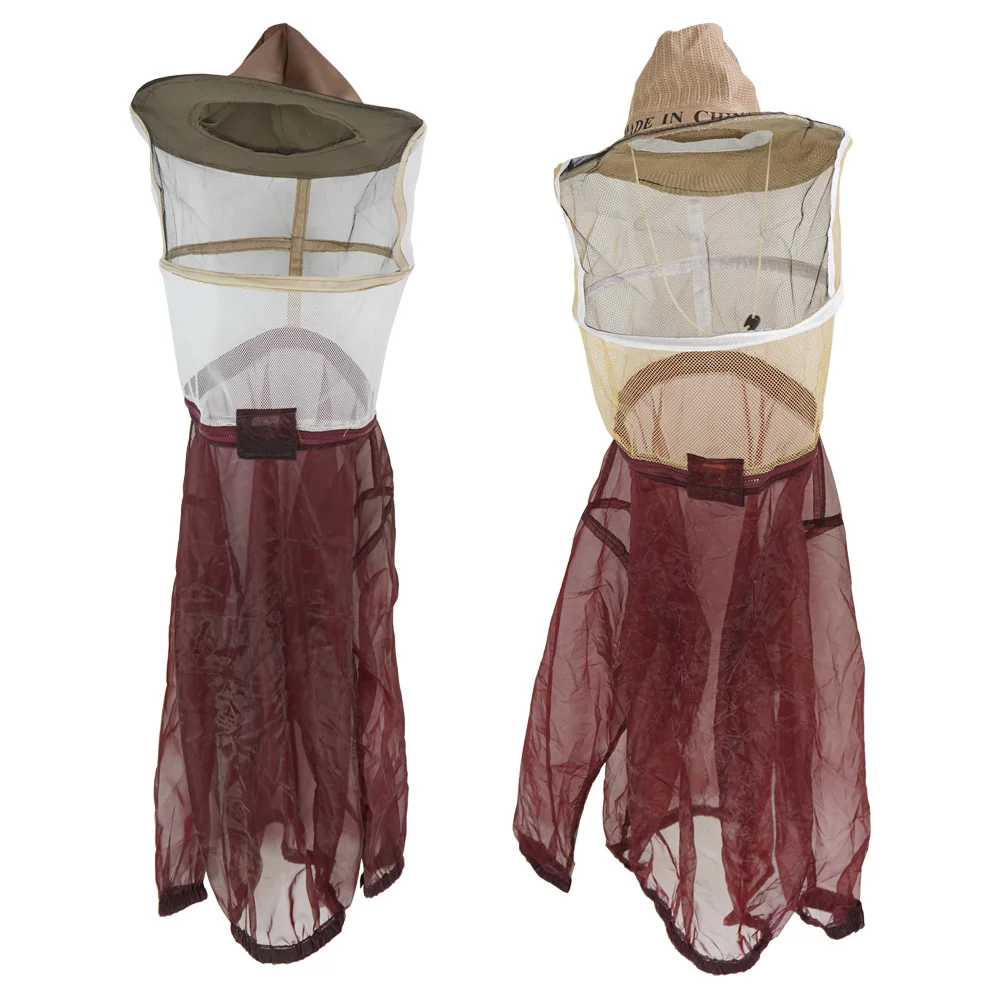 

Пчеловод пчеловодство защитная одежда прозрачный вентилируемый костюм Apiarist верхняя часть тела анти пчела костюм Съемная вуаль капюшон