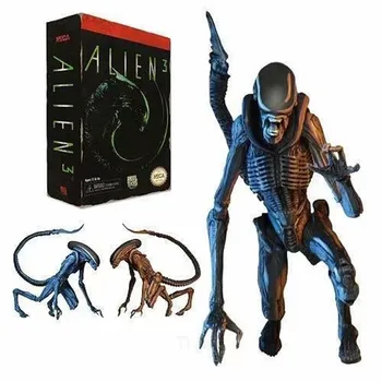 

18cm Original NECA Toy Aliens Blue Alien Xenomorph figma Predators Riple Superman Action Figure Collectible Model Toy Doll Gift