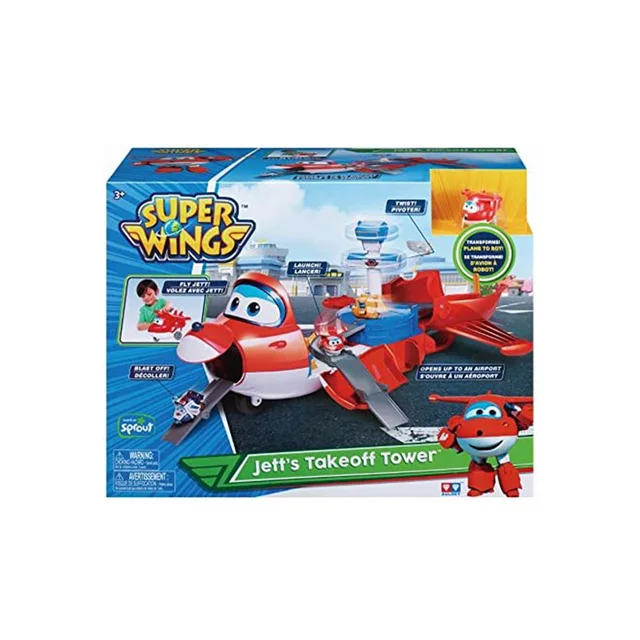 super wings jets take off tower