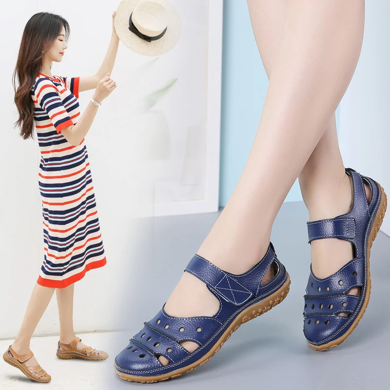 Women Sandals Leather Beach Outdoor Shoes Casual Large Size women sandals,comfortable sandals