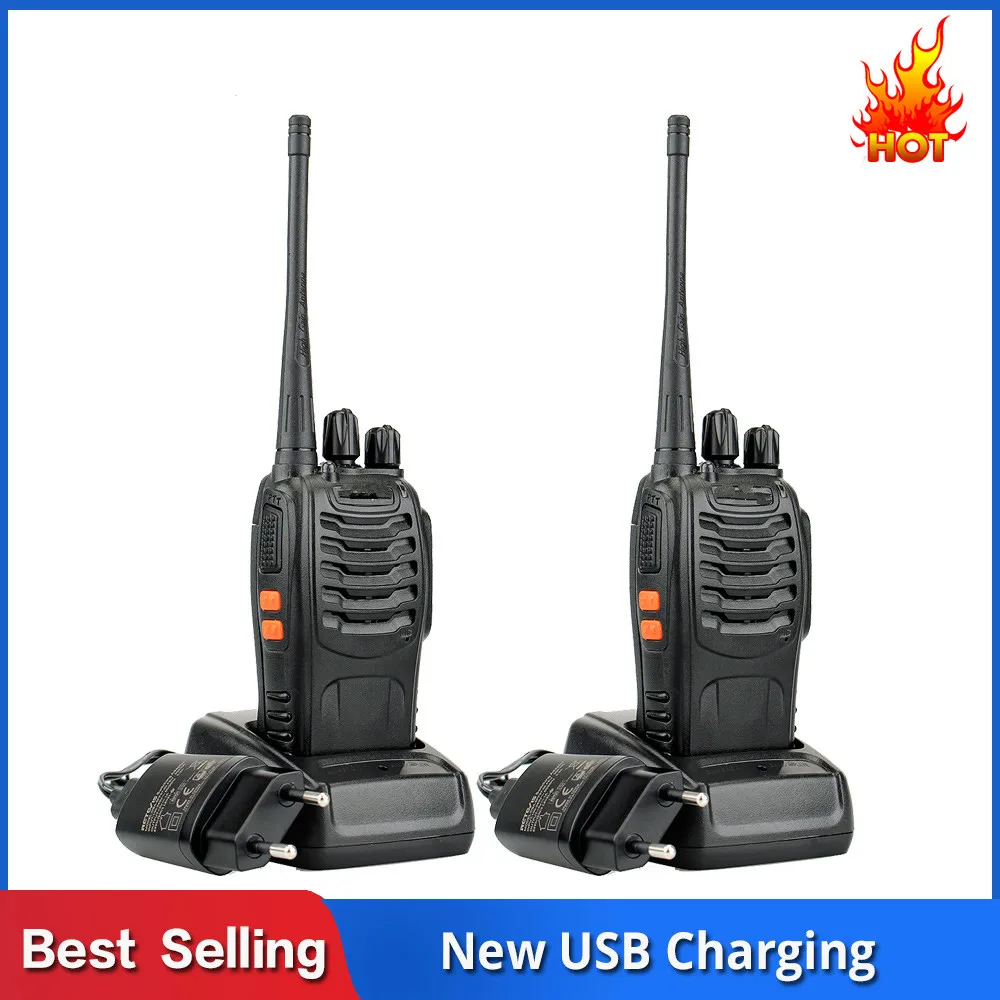 

2 pcs RETEVIS H777 Walkie Talkie 3W UHF Two-Way Radio Station Transceiver Two Way Radio Communicator USB Charging Walkie-Talkie