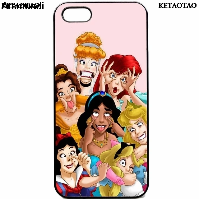 KETAOTAO Princesses faces Snow white mermaid Phone Cases for iPhone 4 5S 6S 7 8 Plus X Samsung Case Soft TPU Rubber Silicone | Мобильные