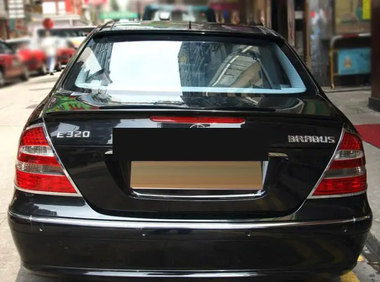 Для Benz W211 крыши надрезаемая подкладка, abs Материал заднего крыла первоклассника Цвет задний спойлер для Benz W211 E320L E260L E240 спойлер 2005-2009