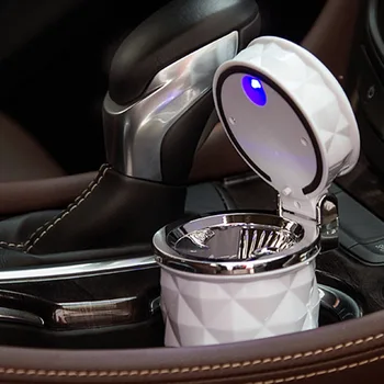 

1 Pcs Portable Car LED Cigarette Smoke Ashtray Cylinder Cup Holder Ashtray C44