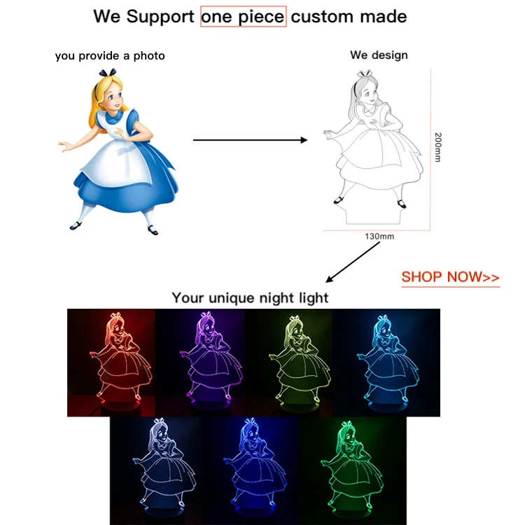 

custom 3d lamp LED