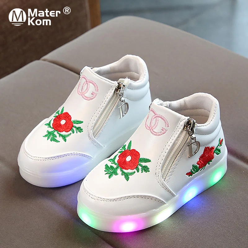 

Size 21-37 Children's Luminous Shoes for Girls Glowing Sneakers Girls Lighted Sneakers Shoes Kid Sneakers with Luminous Sole