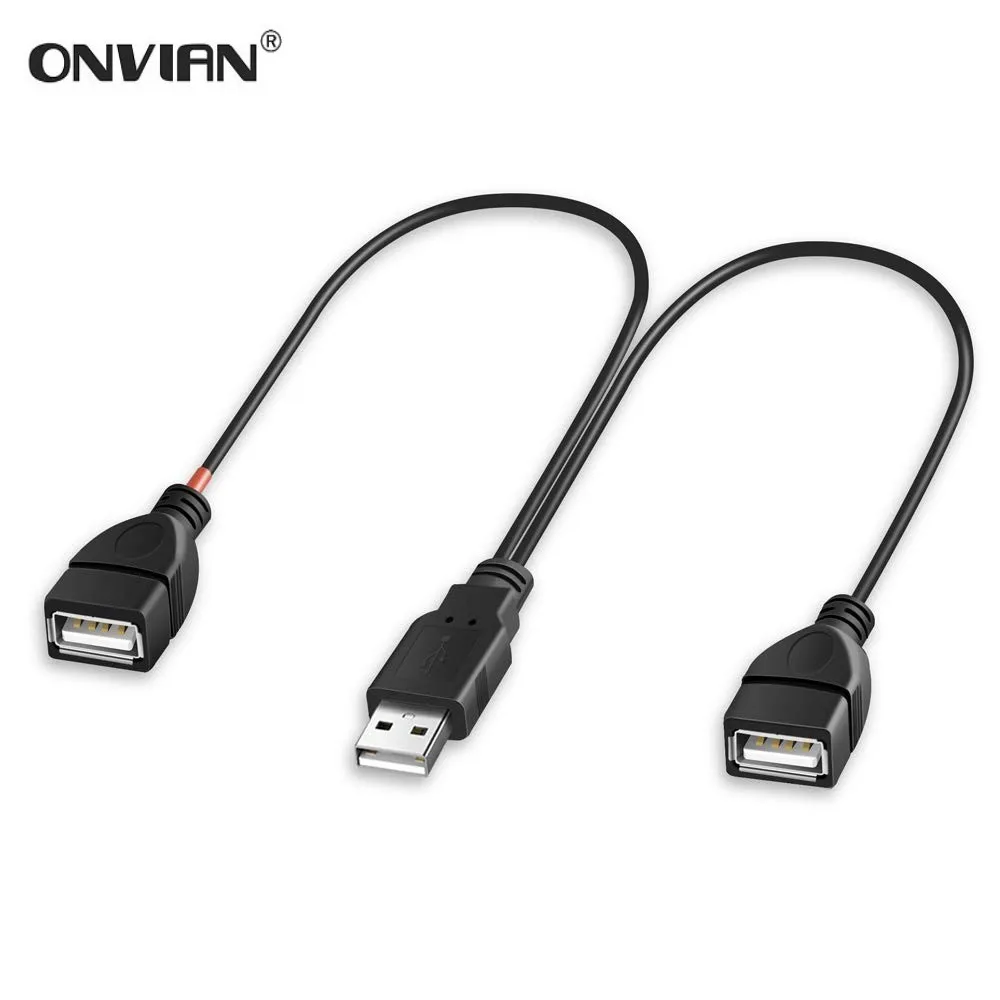 USB разветвитель с двумя портами 2 0 А|Компьютерные кабели и разъемы| |