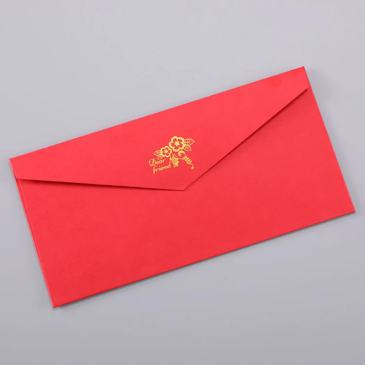 10 шт./лот, европейский стиль, винтажный горячего тиснения печать конвертов из крафт-бумаги конверт для свадьбы письмо-приглашение 110 мм X 220 мм - Цвет: red