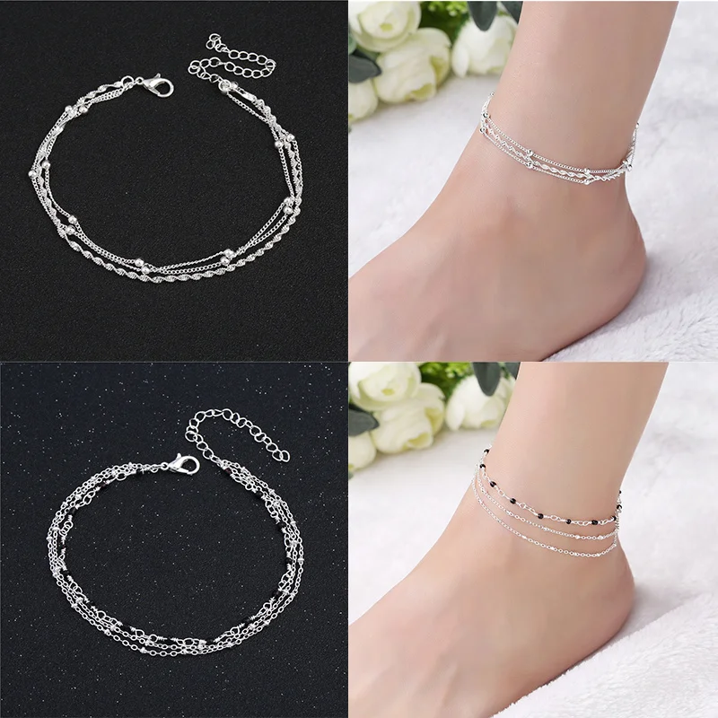 1pc Women Vintage Multilayer Boho Anklet Tassel Beach Chain Anklet Ankle Bracelet Anklets Women Accessories 1pc Women Vintage Multilayer Boho Anklet Tassel Beach Chain Anklet Ankle Bracelet Anklets Women Accessories