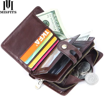 

MISFITS Brand Business Men Long Genuine Leather Clutch Wallet Male Hasp Vintage Bifold Bag High Quality Free Shipping Handmade