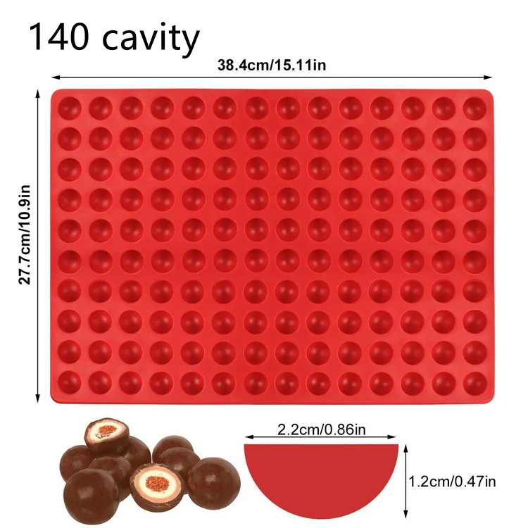 468/221/140 Cavity Mini Round Silicone Chocolate Drops Mold Dog Treats Pan  Semi Sphere Gummy Candy Mold Ganache Jelly Caramels - AliExpress