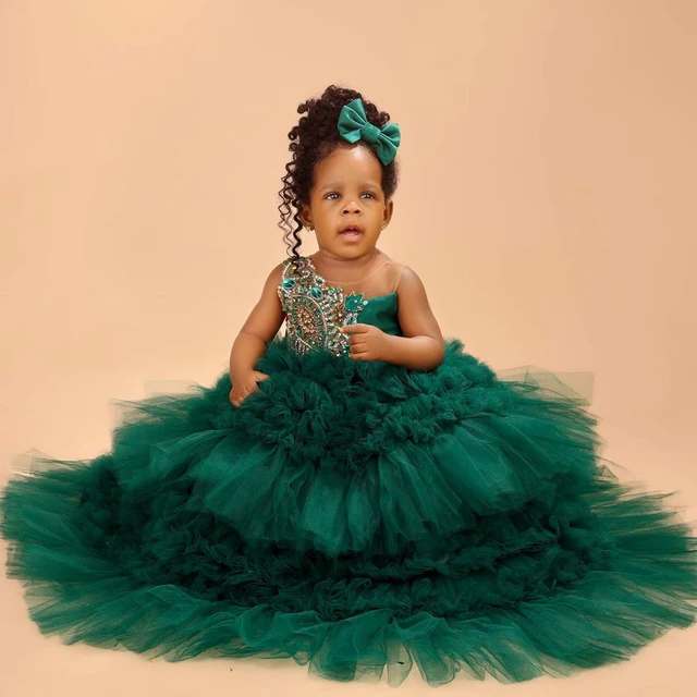 Osas Crystals Puffy Ball Gown
