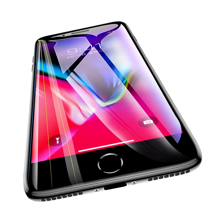 Защитное закаленное стекло с полным покрытием для iPhone 7 8 Plus 3D Защита экрана
